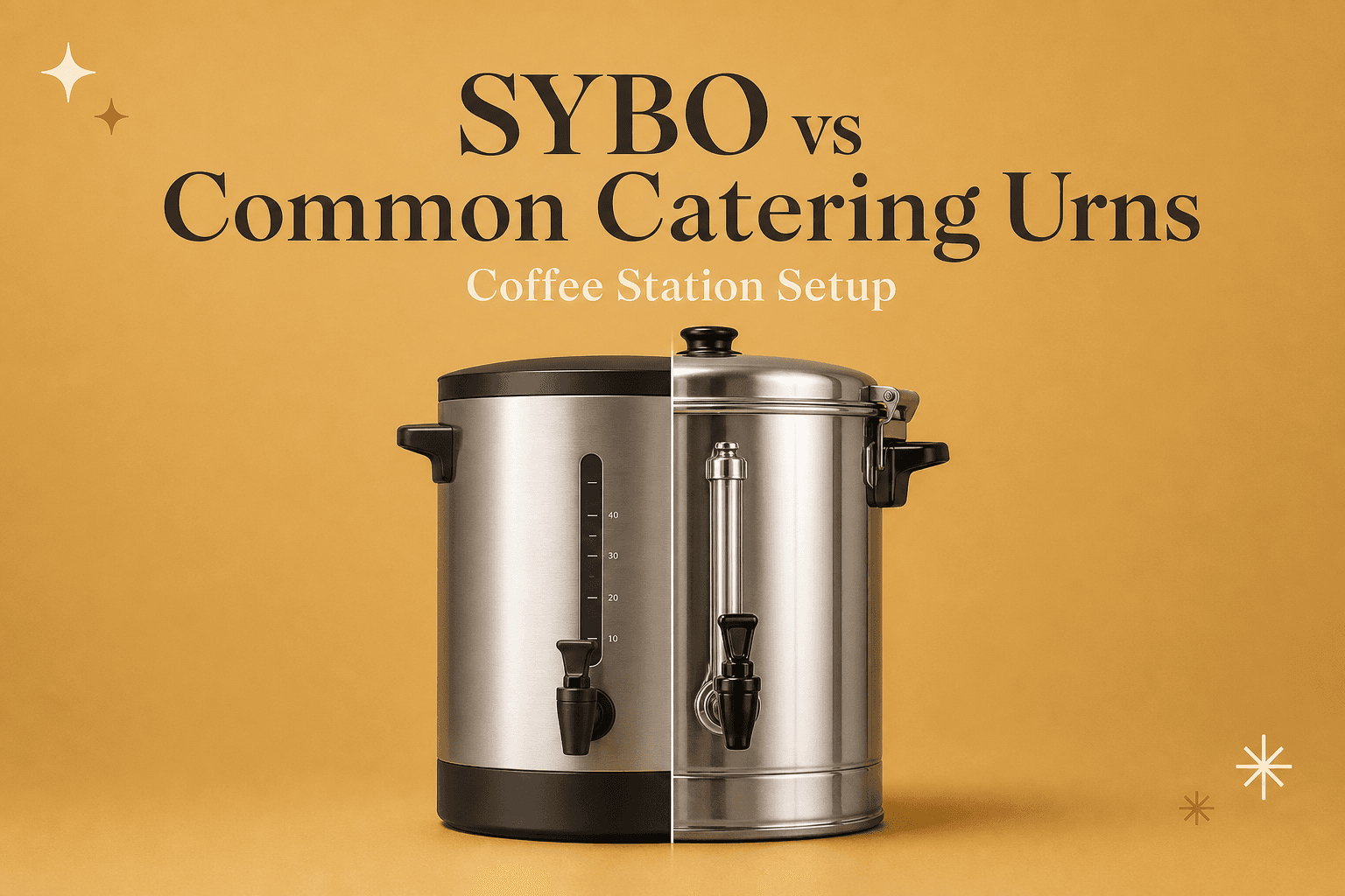 SYBO vs Common Catering Urns: Which Coffee Station Setup Works Best?